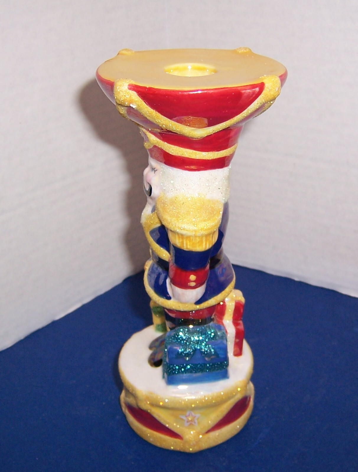 Christopher Radko Nutcracker Dandy 2 Candleholders (7.25”) Original Box & Pkging