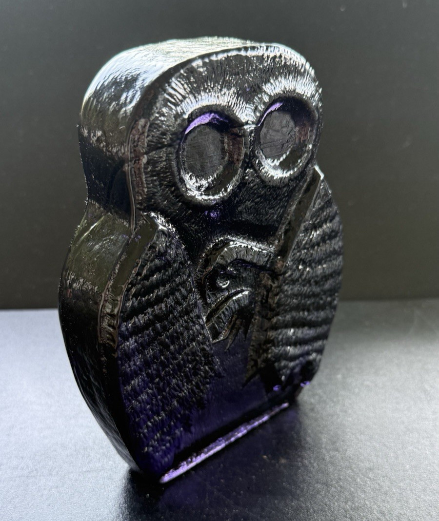 Blenko Glass Bookend 2423 – Mothman
