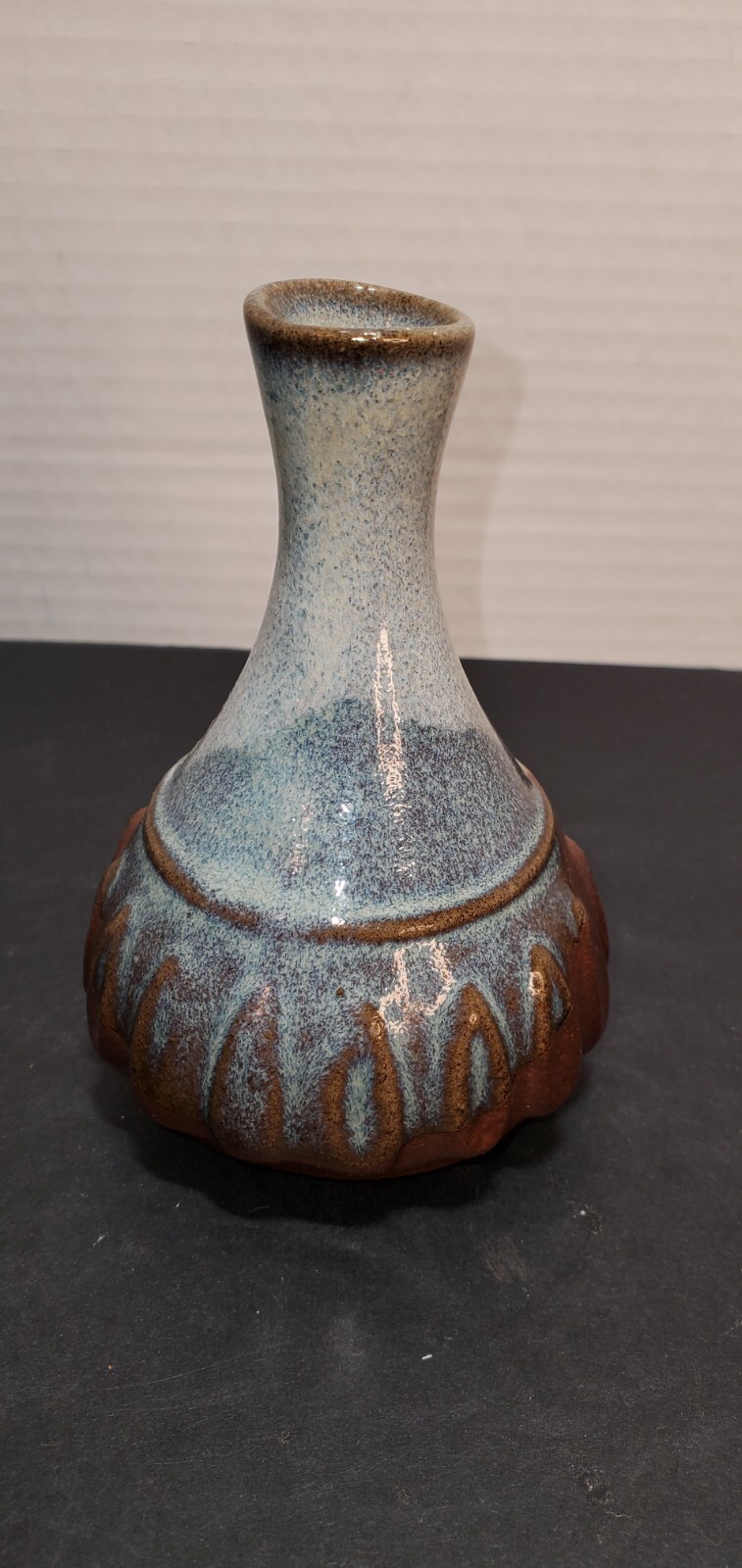 Art Pottery Vase Bud Tan Brown 4 3/8 in. x 2 3/4 in.