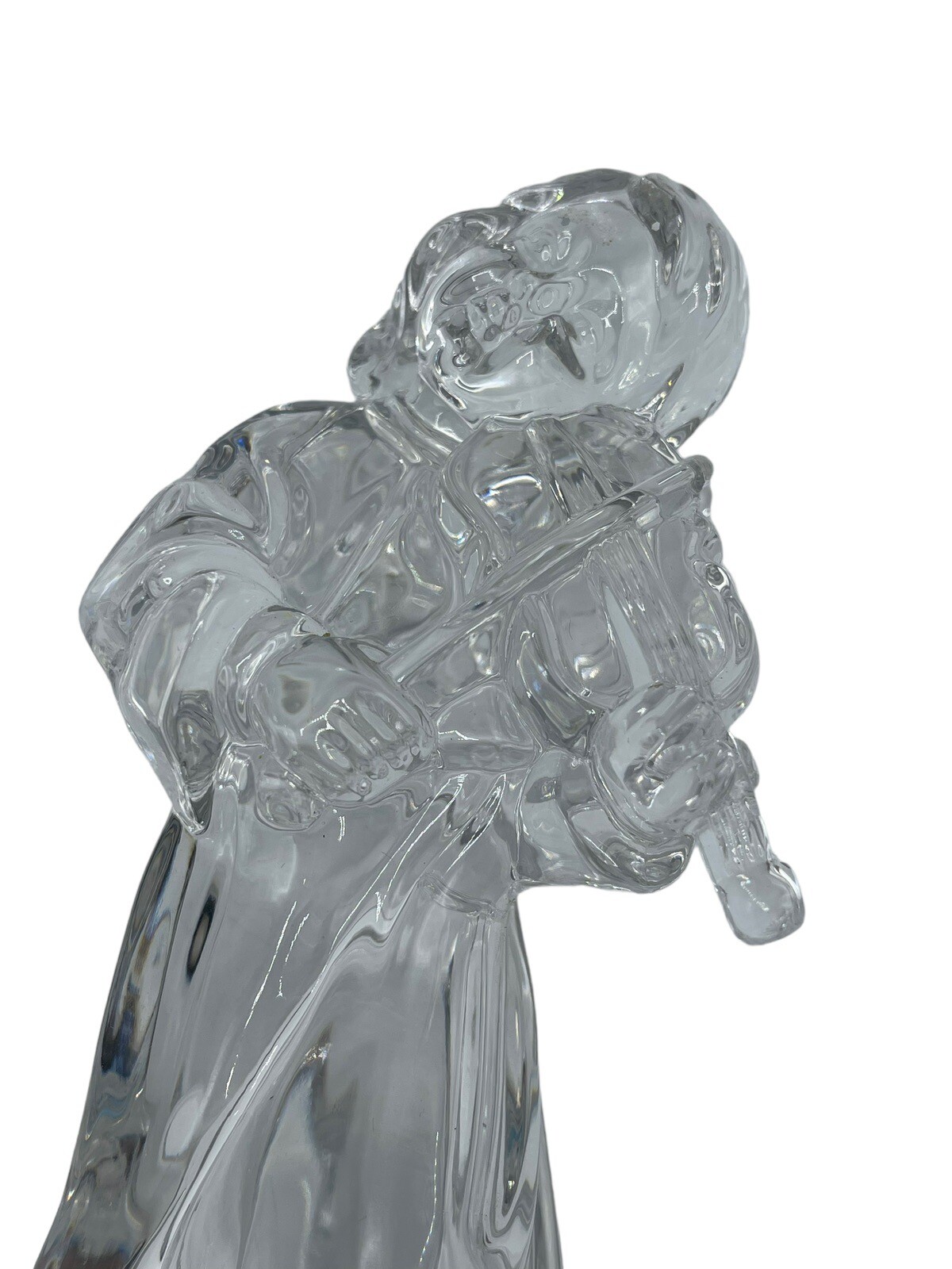Mikasa Herald Collection Angelic Harp Violin Figurine Full Lead Crystal Set 8″