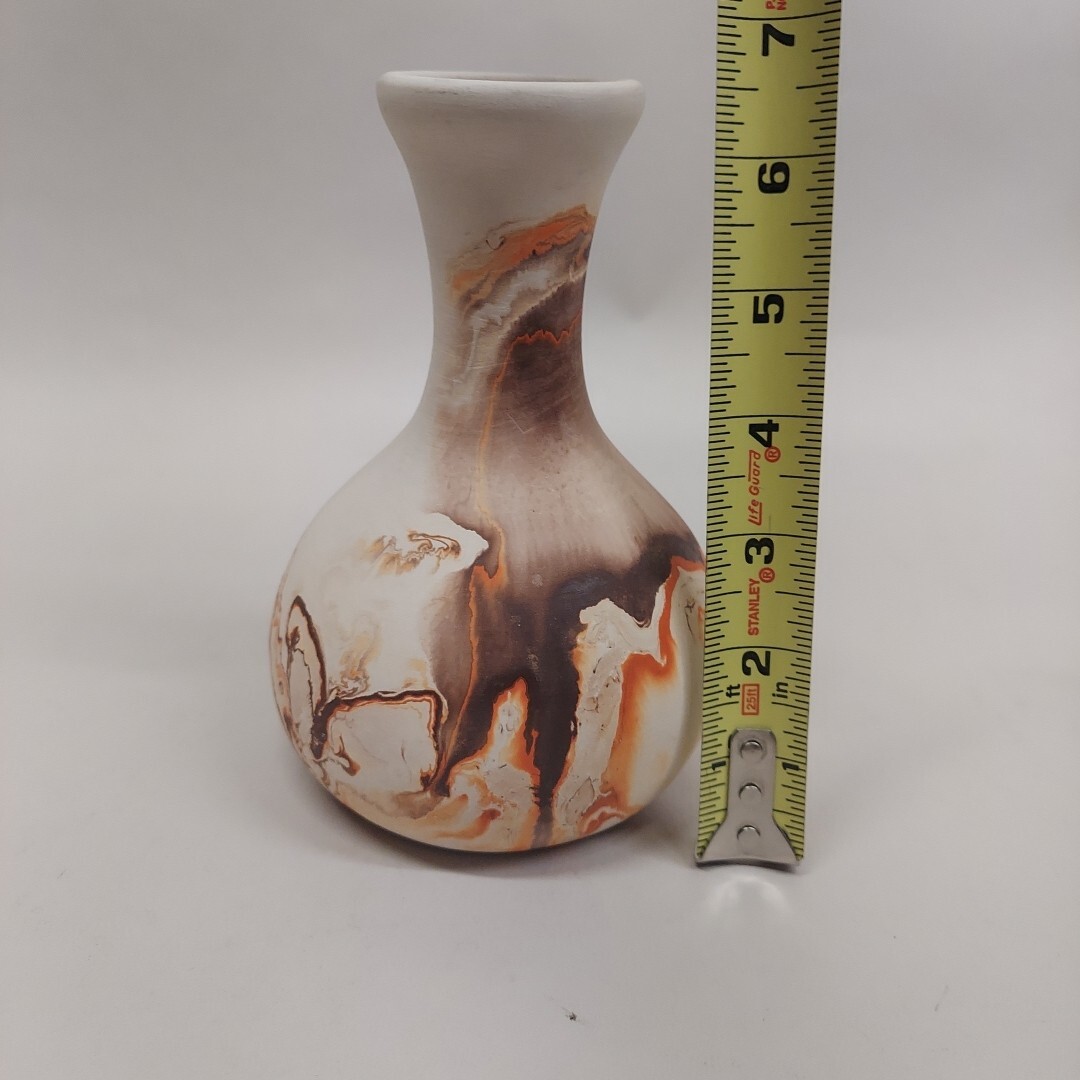 Nemadji Pottery Vase 6.5” Tall.