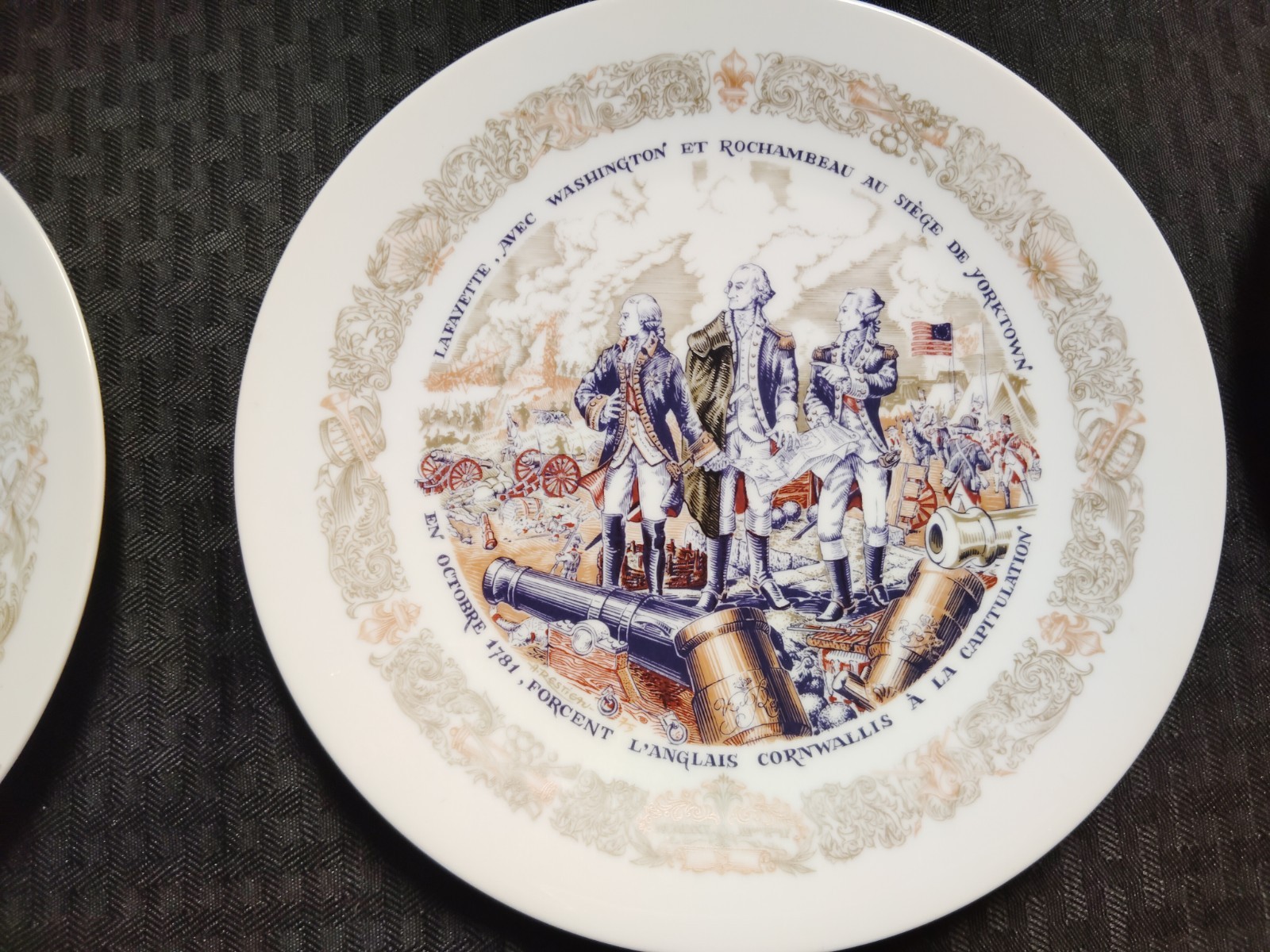 Vintage Collector Plates, Porcelain plates, historical French dishes