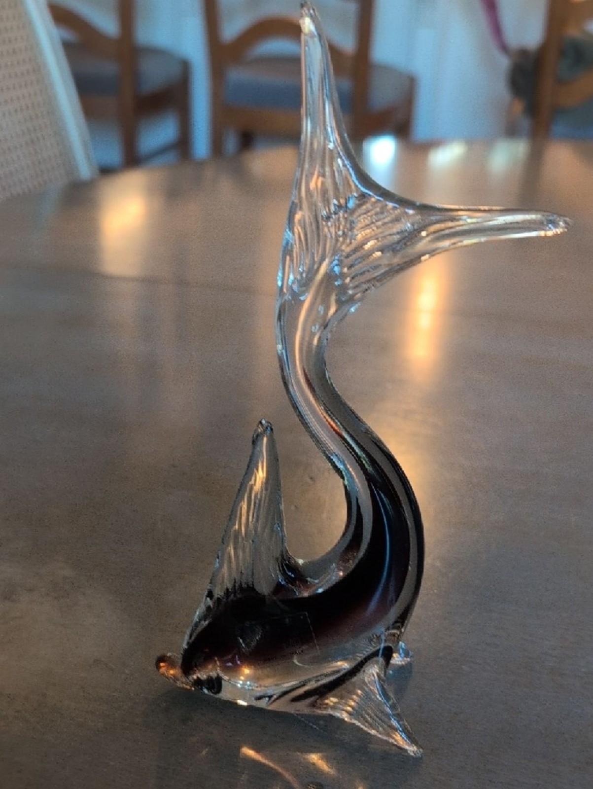 Formia Vetri De Murano Dolphin Figurine- Made In Italy.