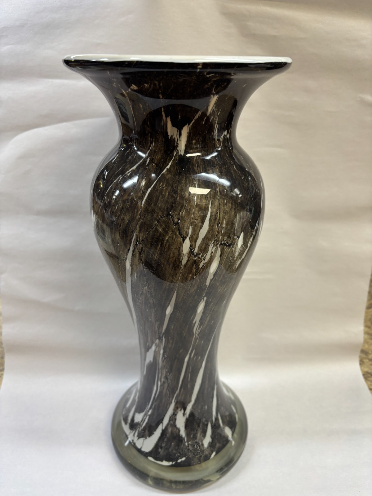 Vintage Krosno Jozefina Hand Made In Poland Decorative Glass Vase