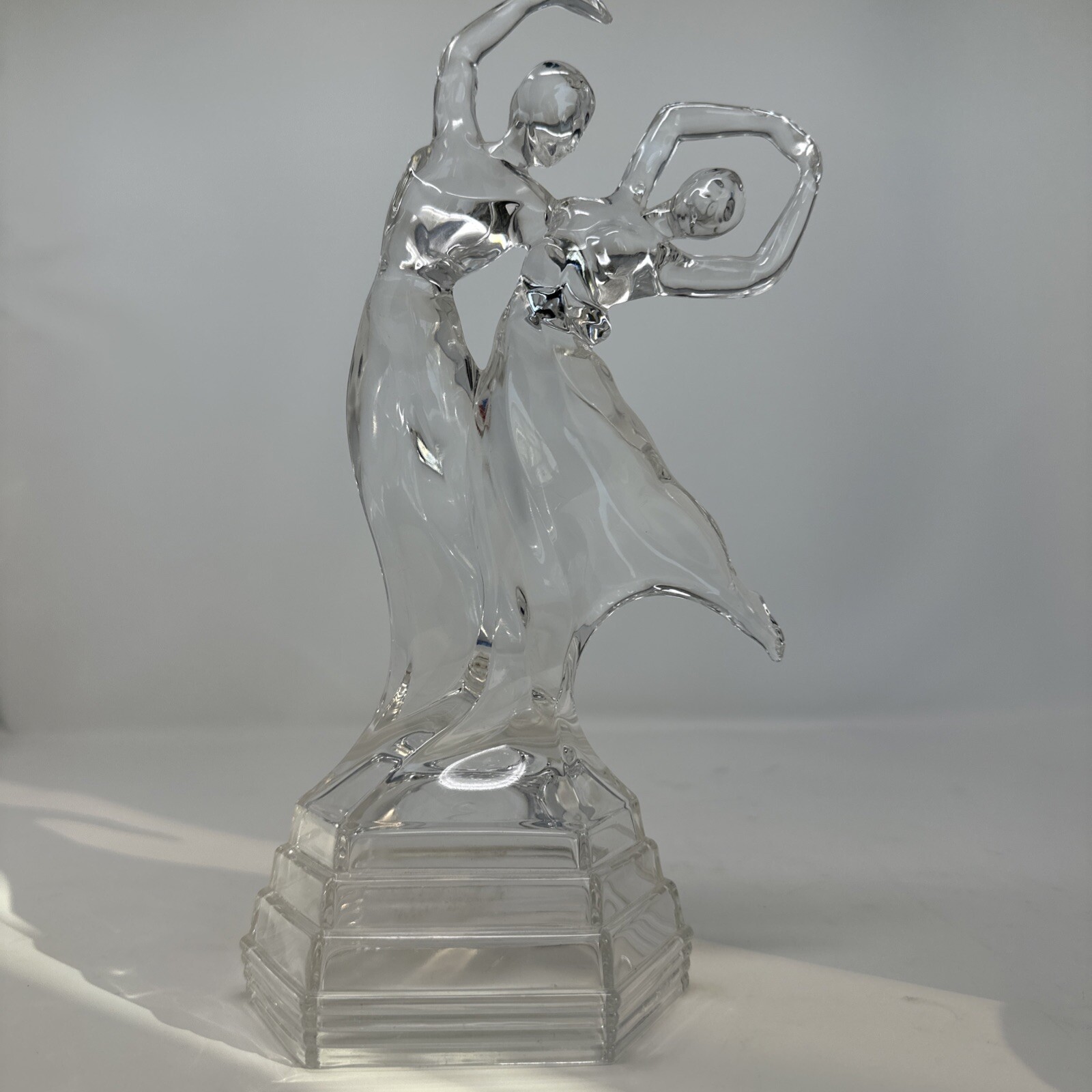 RCR Royal Crystal Rock Bolero 24% lead crystal ballroom dancer figurine 11″ MINT