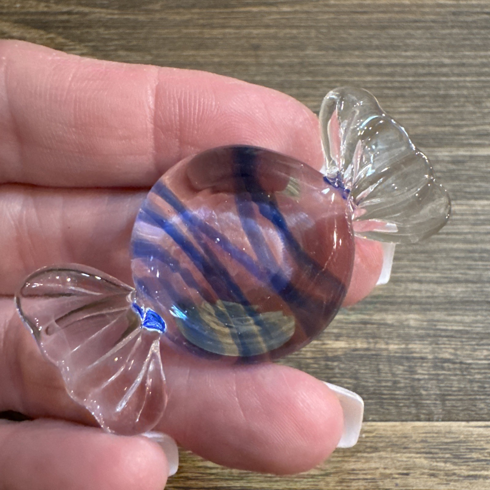 Art Glass Hand Blown Colorful Twist Decorative Candies LotOf 12 Smooth Quality