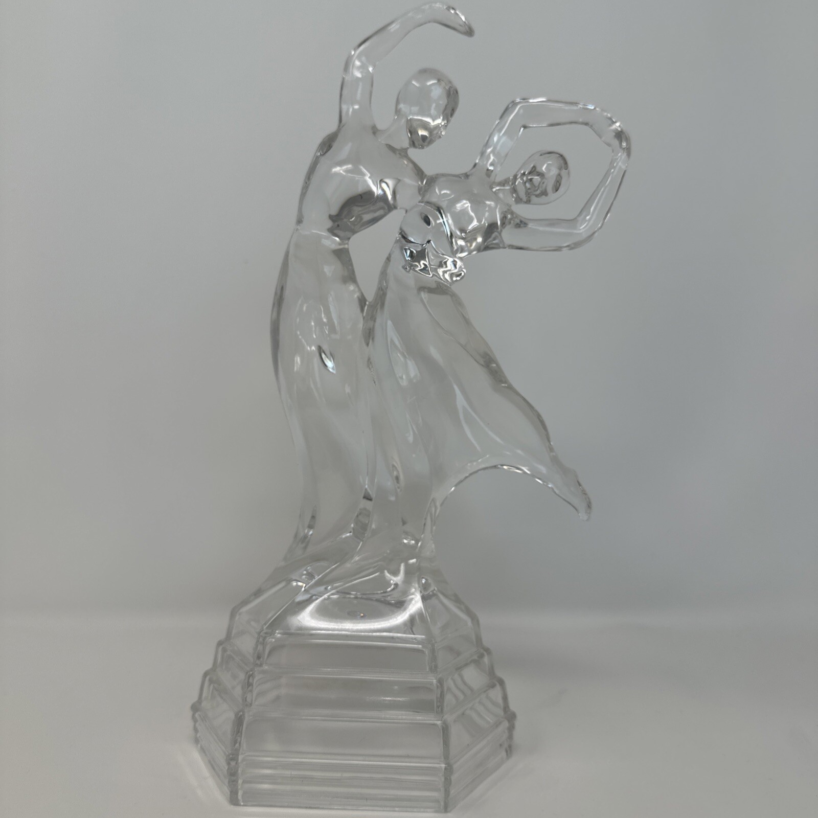 RCR Royal Crystal Rock Bolero 24% lead crystal ballroom dancer figurine 11″ MINT