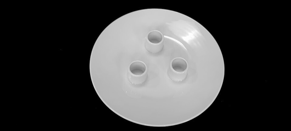 Rosenthal Continental – Classic Modern White 3 Light Candlestick (2 Available)