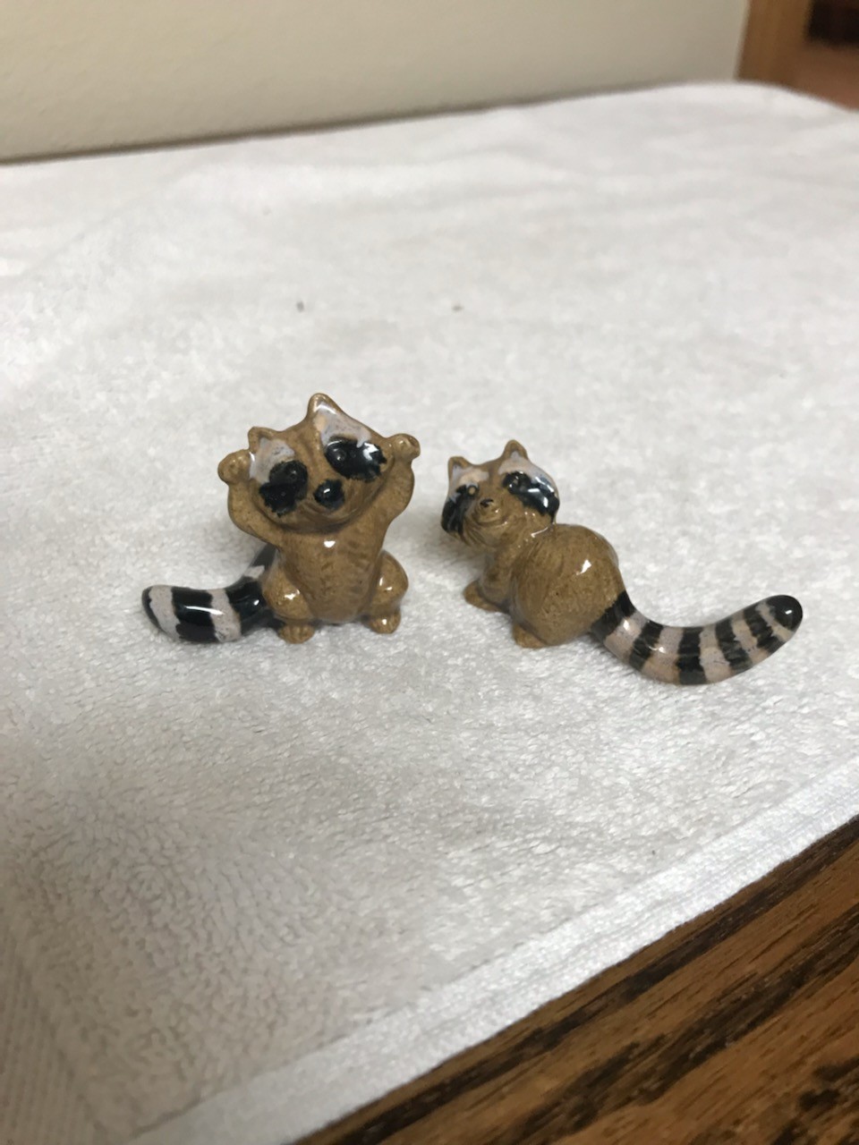 ROSEMEADE RACCOON MINI FIGURINES