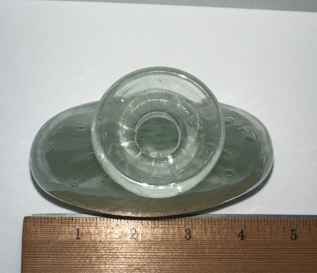 Royal Limited Crystal Glass Green Flower Vase Iridescent Beautiful