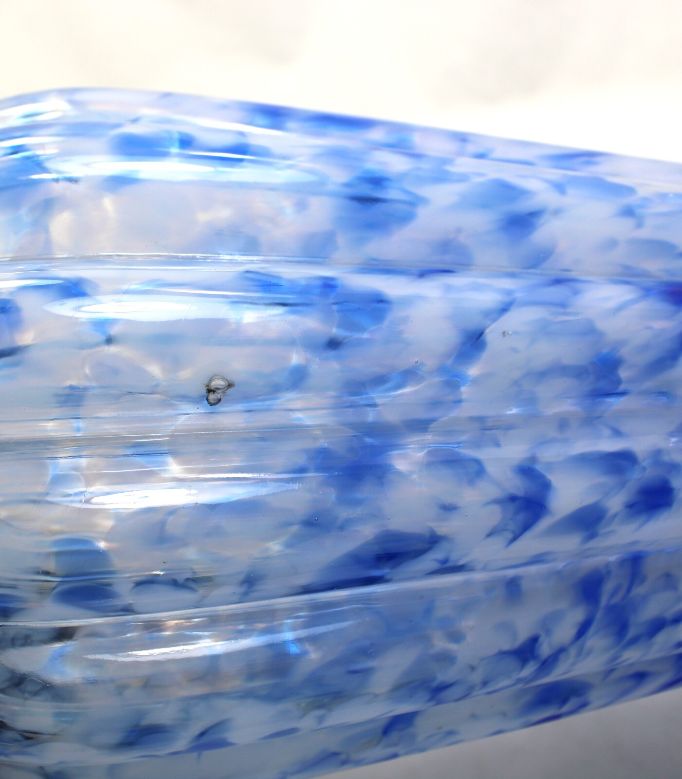 Vtg Fenton Blue Mist Vasa Murrhina #6459 14″ Vase 1964-1968 Mint***NEW PRICE***