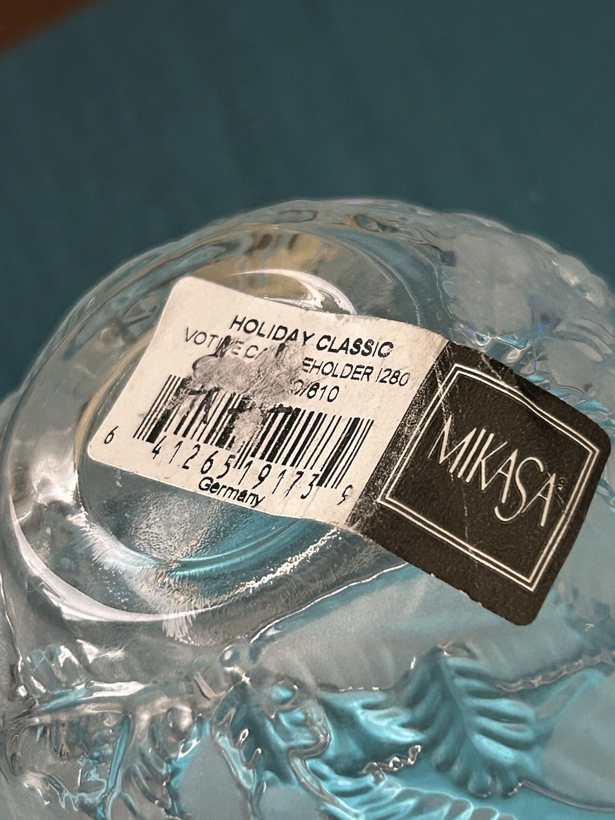 Mikasa “Holiday Lights” Candle Holder Votive Frosted/clear Angels