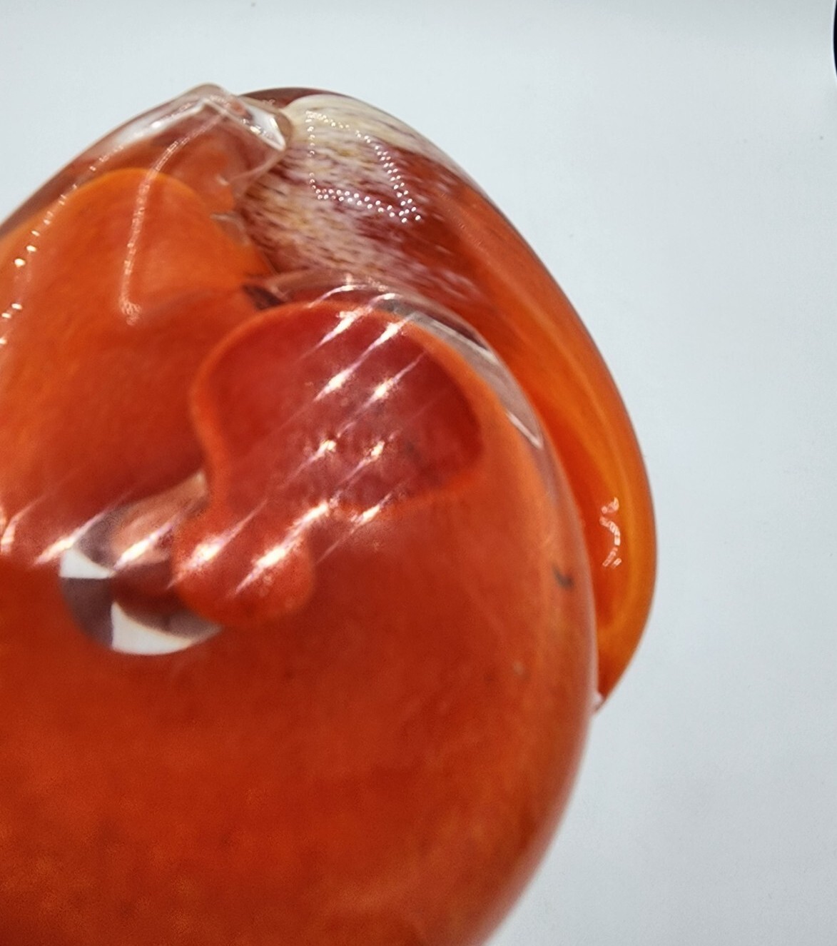 Studio Art Glass Langham England Fox At Rest Paperweight Signed Paul Miller