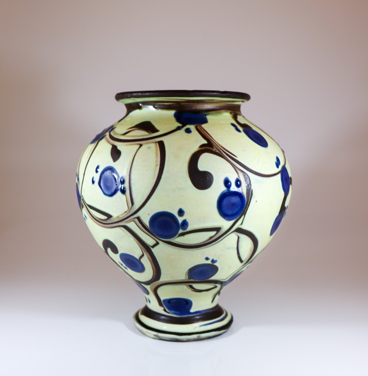 Stunning Ceramic Art Deco Vase – Herman Kähler – 1910s Denmark