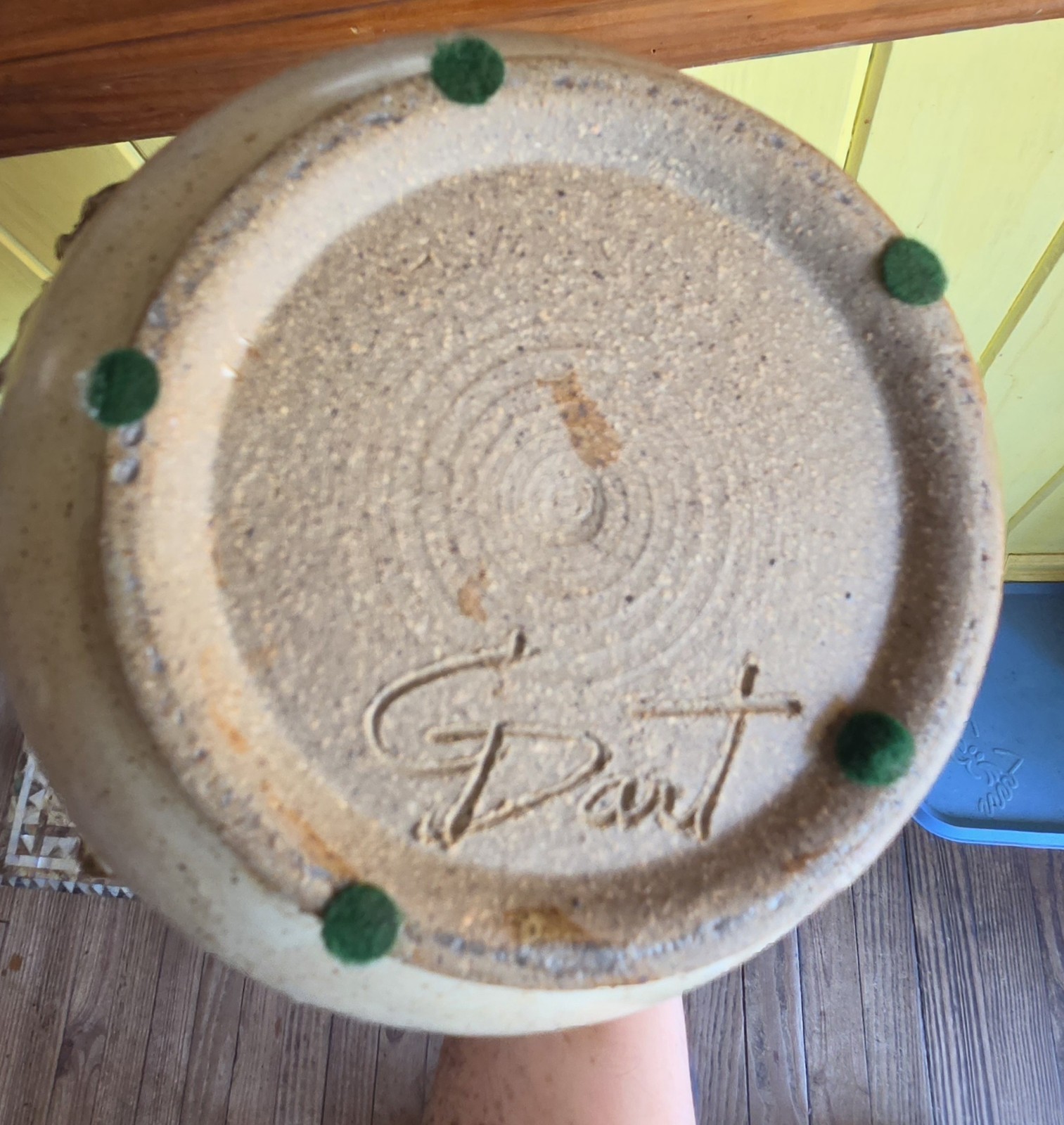 Rare Gawaine Dart Three Piece Brutilist Organic Pottery Set (1928-2014) Michigan