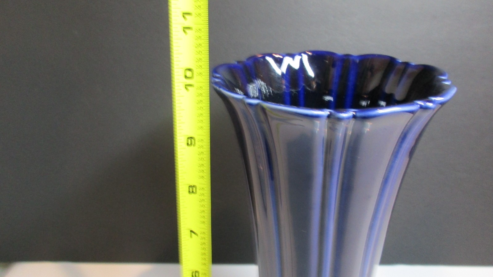 Fiesta Blue Cobalt 9.75″ H ,Vase from 1996