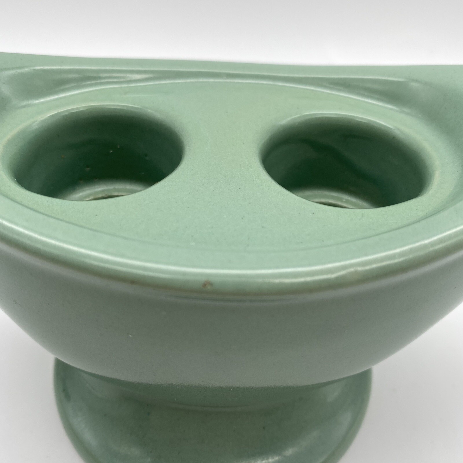 Vintage Abingdon Pottery Aladdin Lamp Candlestick Holder Mold #579 Blue Green