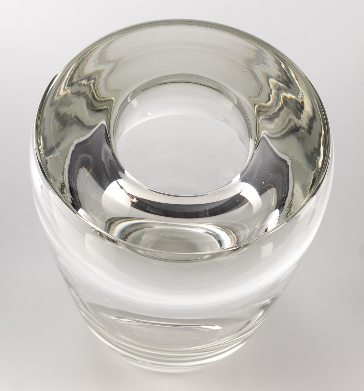 RARE Andries Dirk Copier Art Deco Vase 7×6″ 8lbs KN1706 Leerdam Glassworks 1936