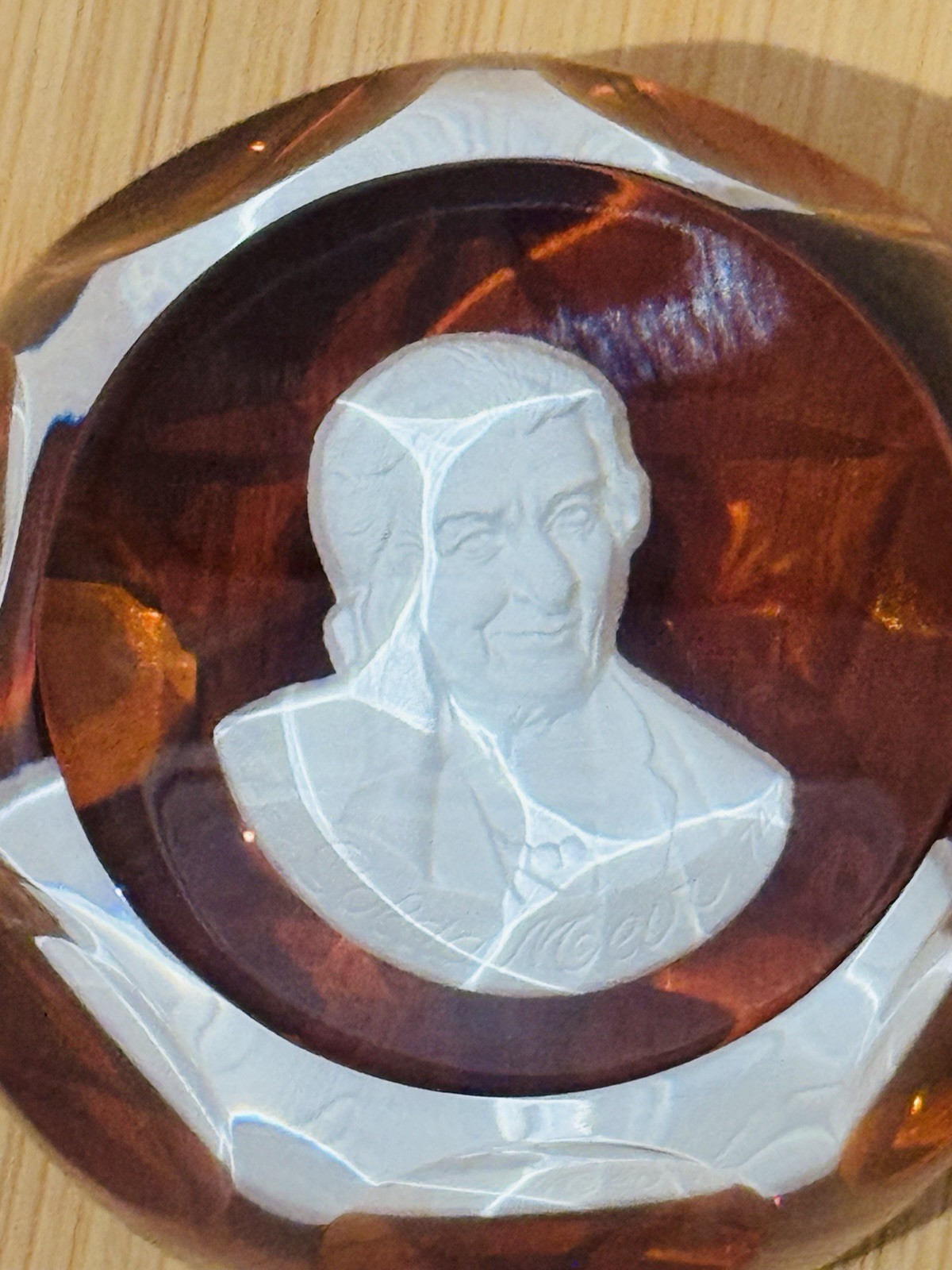 Cristal d’Albret limited Edition Golda Meir Prime Minister of Israel Paperweight