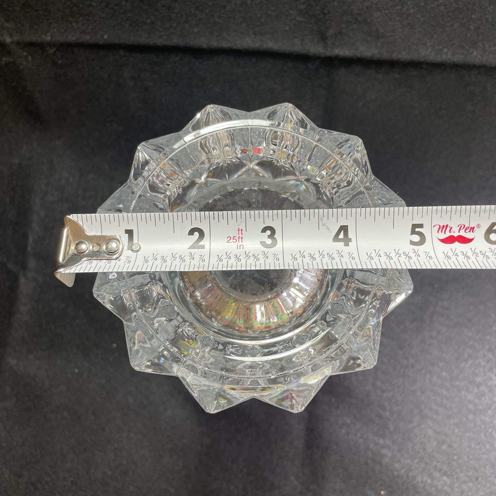 MIKASA RAINIER VASE Heavy Lead Crystal 1998 -2003 France Gorgeous Classy 10 3/4”