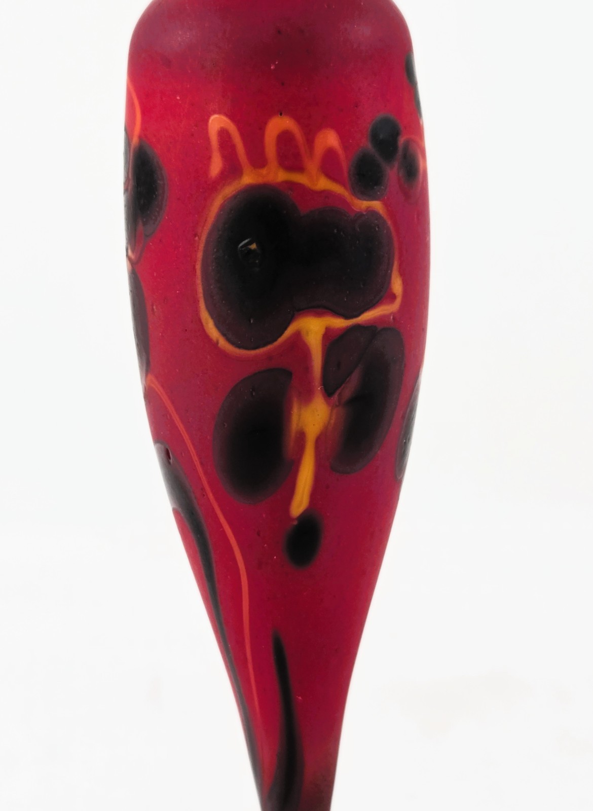 Shane Fero Handblown Glass Bird Goddess Spirit Vessel – 10-3/4″ x 2-3/4″