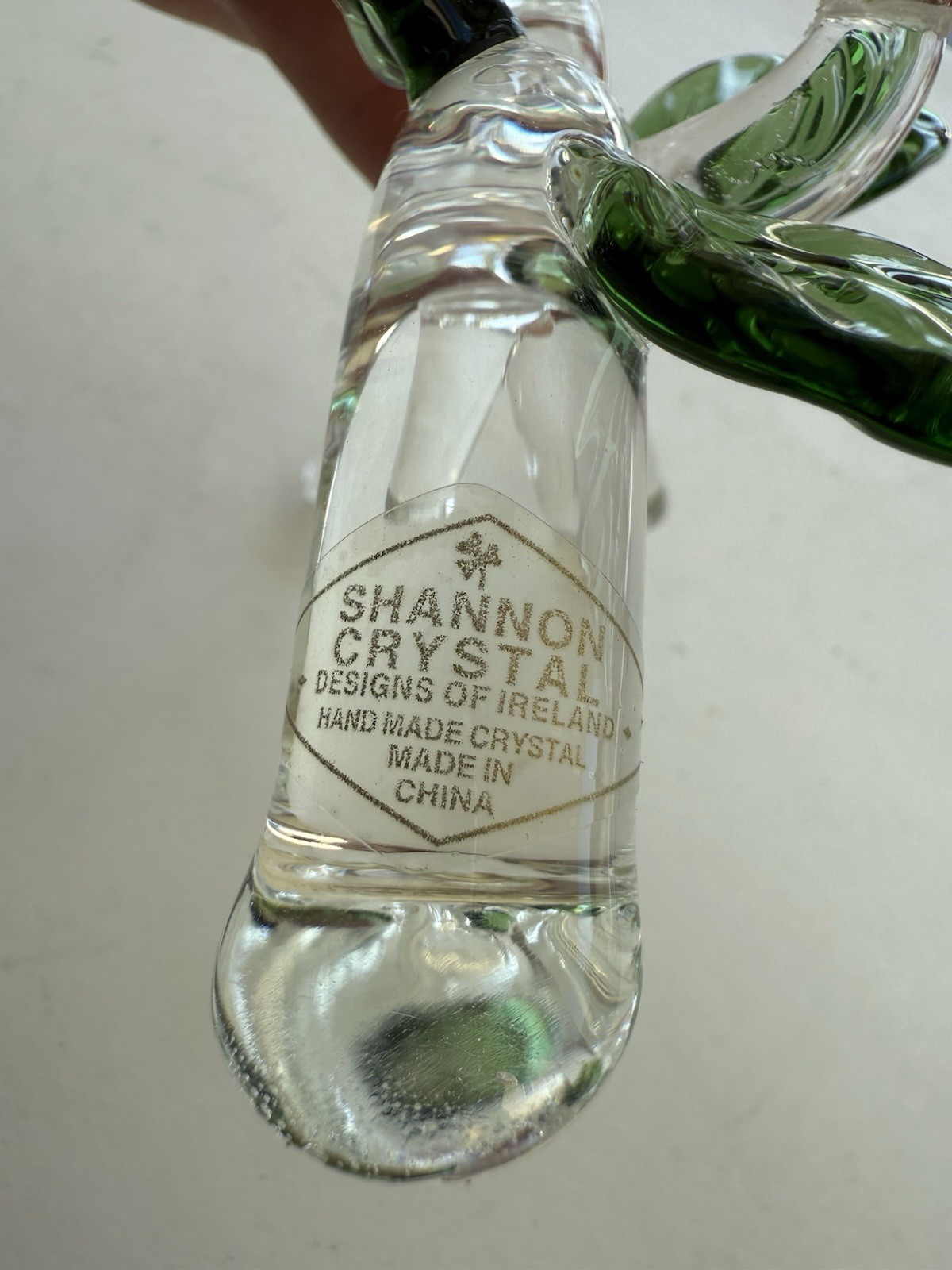 Vintage Shannon Crystal by Godinger “Flowers and Butterflys” Crystal Sculpture