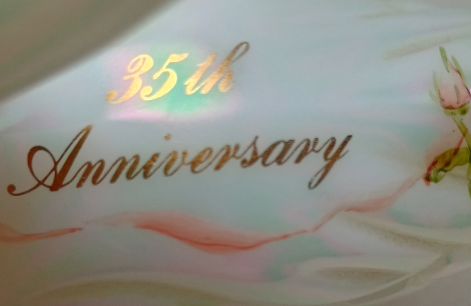 35th Anniversary FENTON Milk Carnival Swan Goose 4″ Long 4.25″ Tall