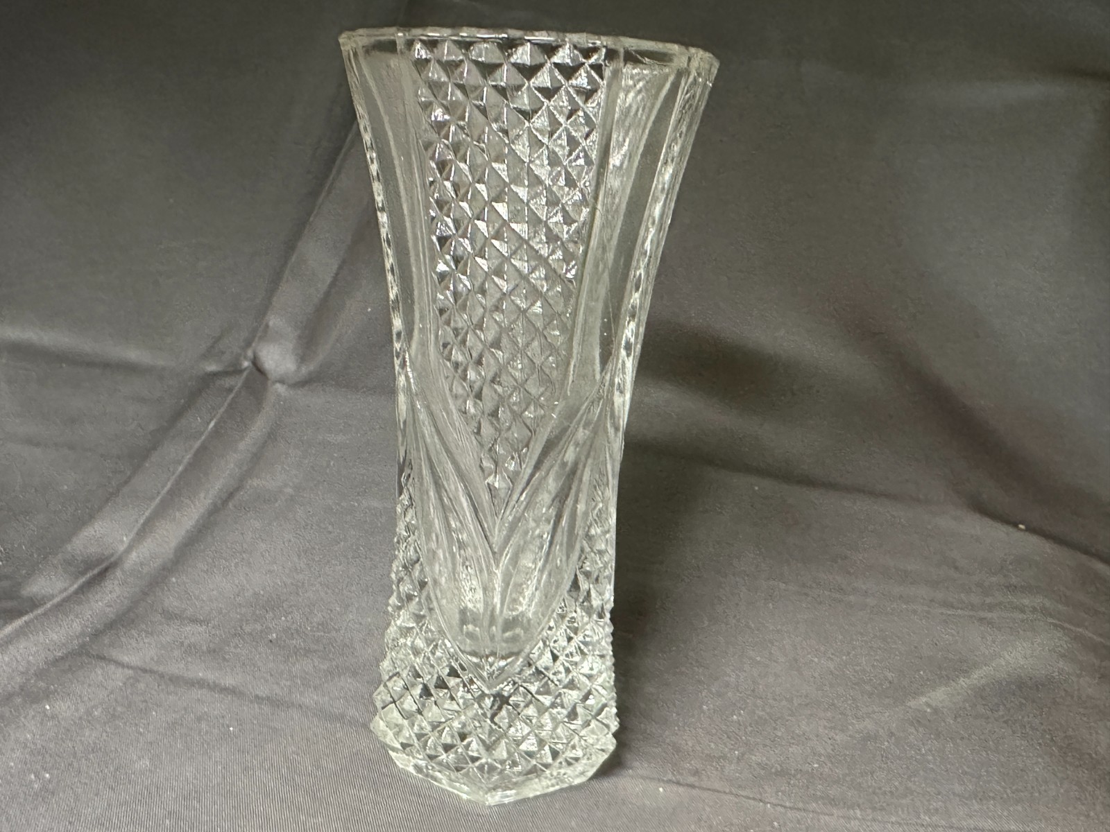 Vintage 5” Bud Vase Cut Crystal Glass Royale Clear by Cristal D’Arques Durand