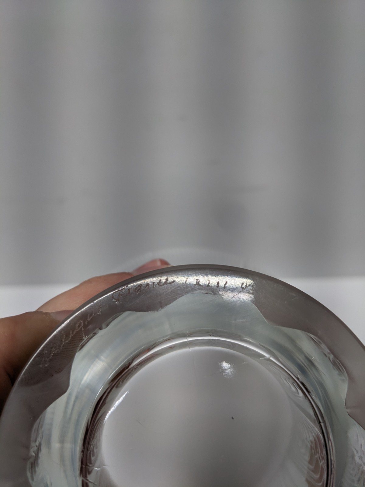 Read VTG Lalique Frosted Crystal Epis Vase Art Deco Wheat Signed 6 1/2″
