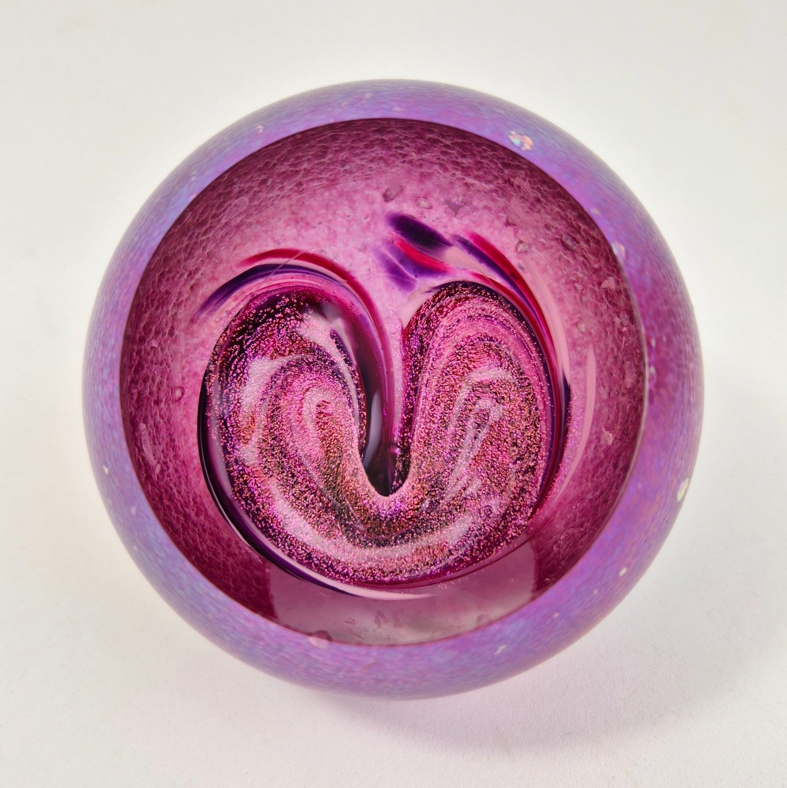 Glass Eye Studio Celestial Series Heart Nebula Art Glass Sphere Paperweight GES