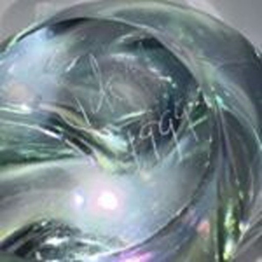Robert Eickholt Iridescent Art Glass Paperweight Freeform Sculpture Signed Ohio
