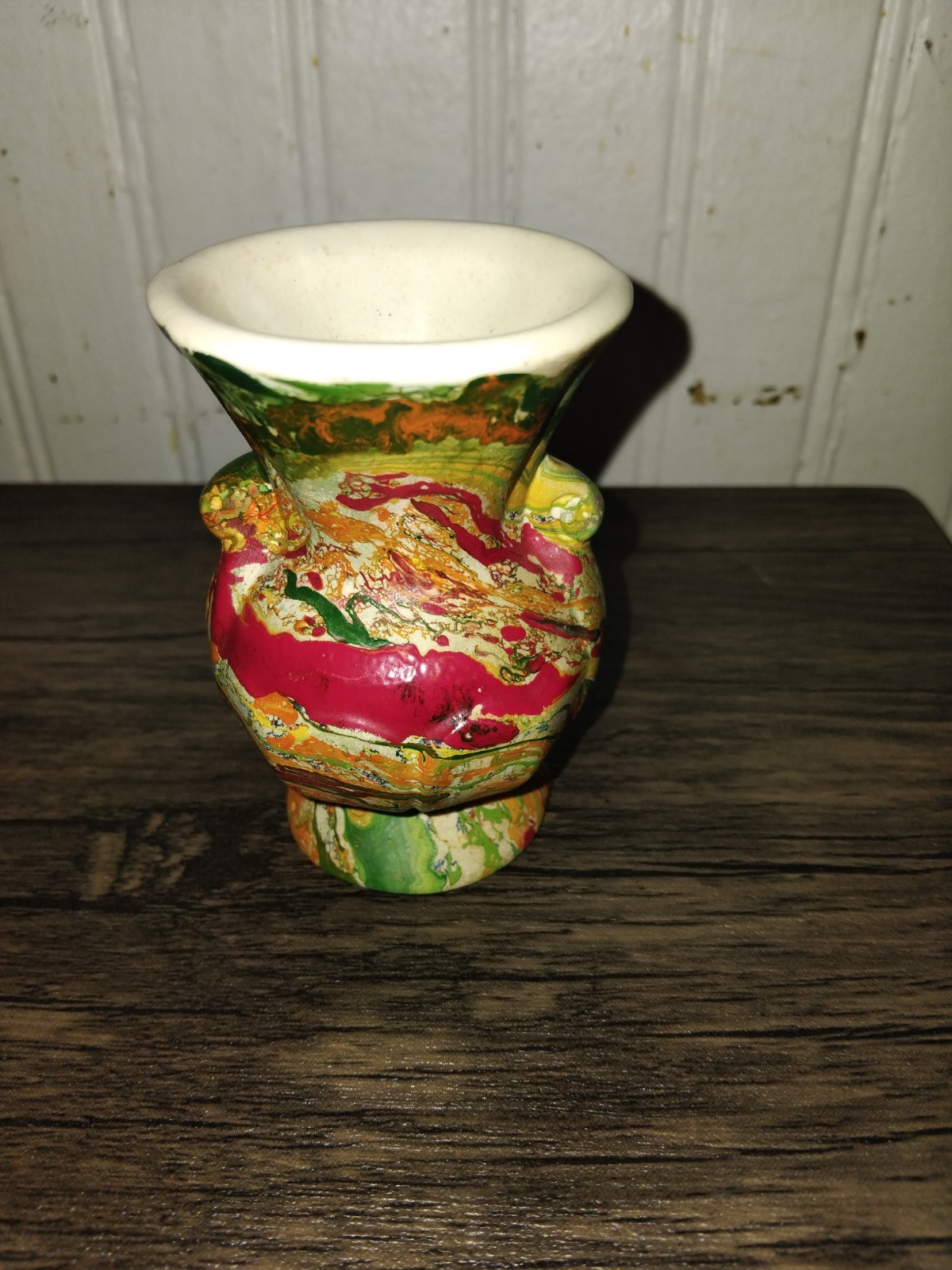 1930s Art Deco Morton Pottery “End Of The Day” Swirl Vase Set Of 7