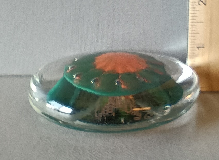 Goose Bay Glass Townsend MT 2004 Handblown Art Glass Signed Paperweight