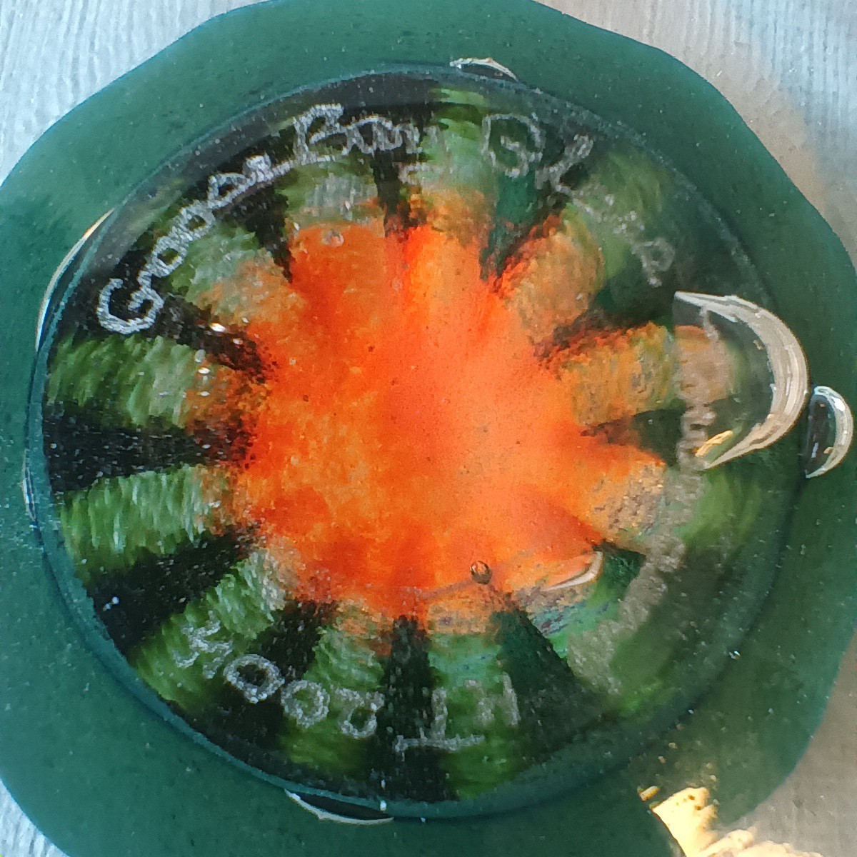 Goose Bay Glass Townsend MT 2004 Handblown Art Glass Signed Paperweight