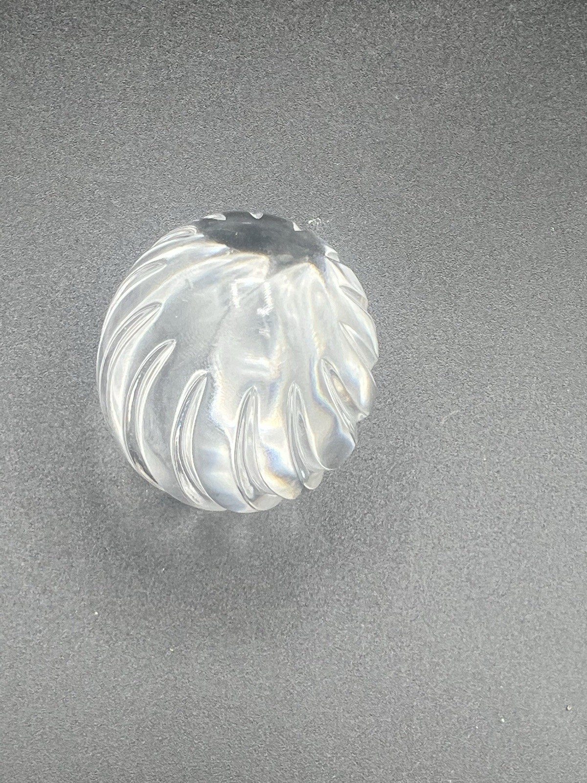 ATLANTIS FULL LEAD CRYSTAL MADE IN PORTUGAL EGG PAPERWEIGHT