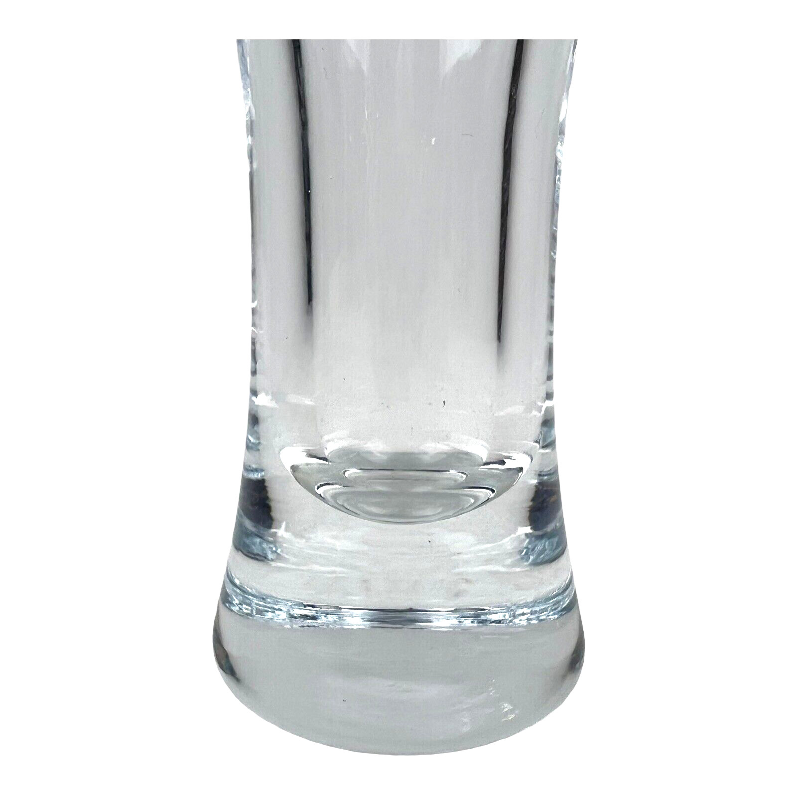 Handcrafted Clear Crystalery Vase 7.5″ Heavy Weighted Bottom Made in Turkey