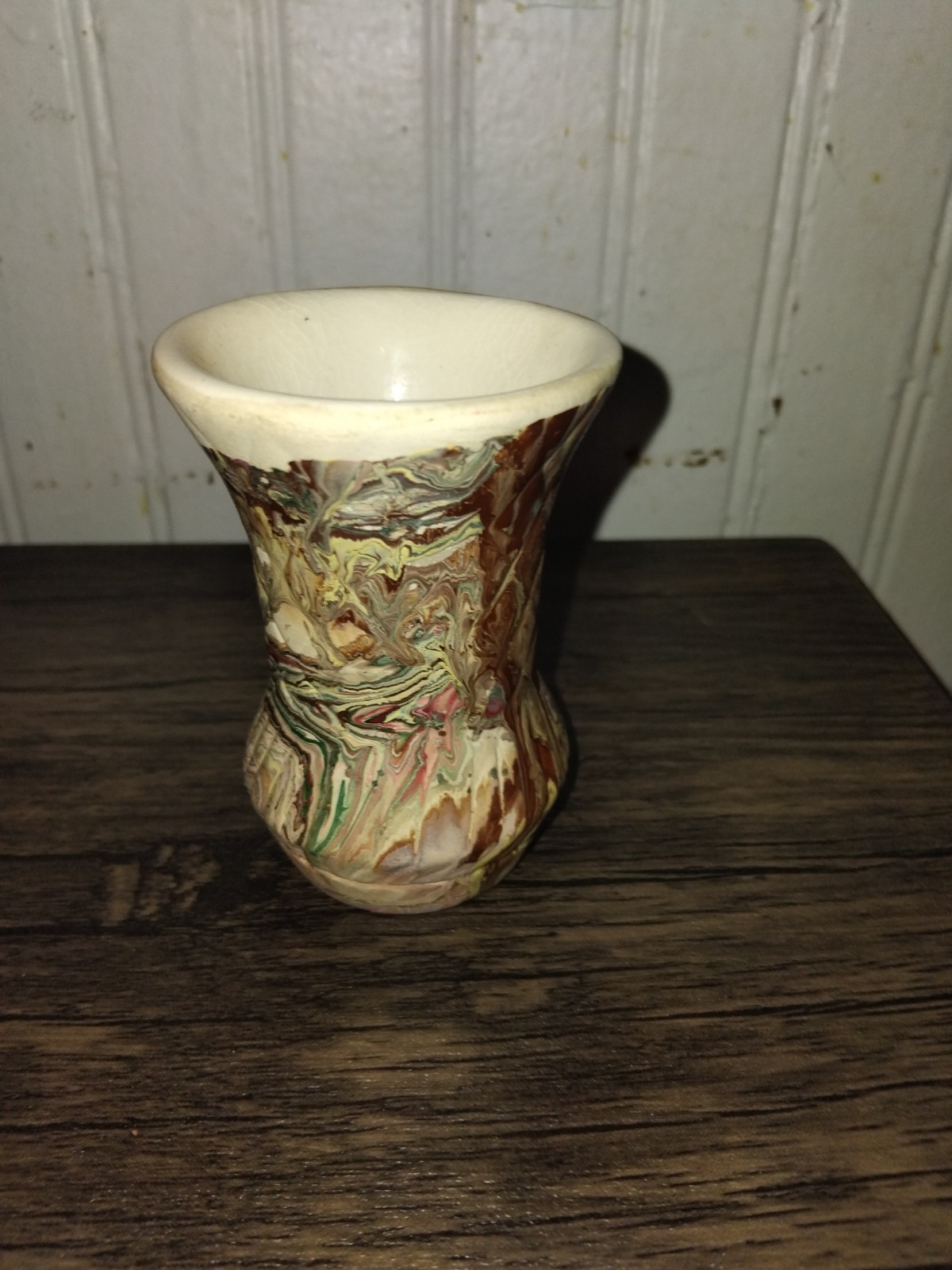 1930s Art Deco Morton Pottery “End Of The Day” Swirl Vase Set Of 7