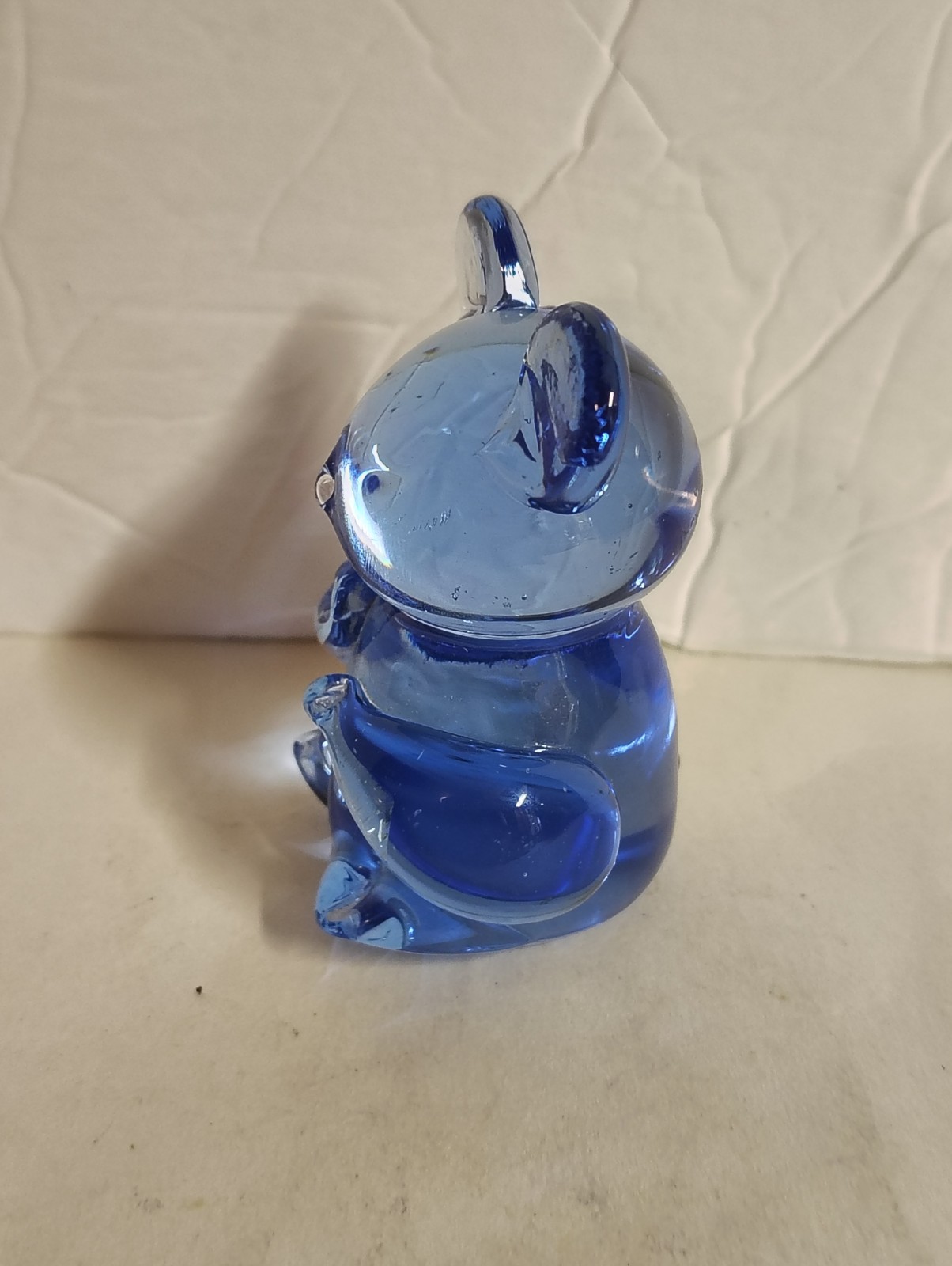 US Commemorative Fine Art Gallery Koala Bear Glass Blue