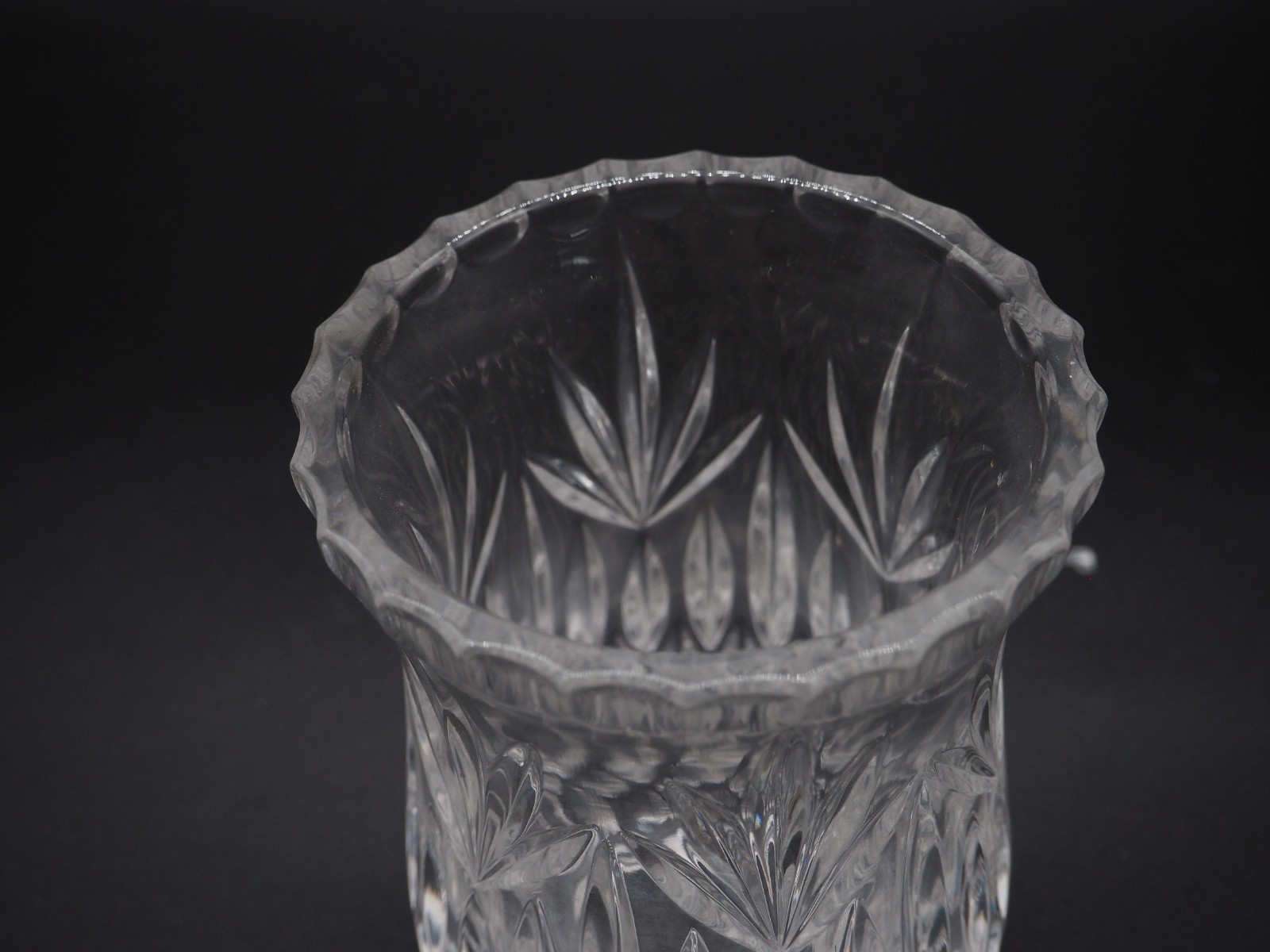 Princess House Highlights Lead Cut Crystal 2 Piece Candle/Fairy Lamp