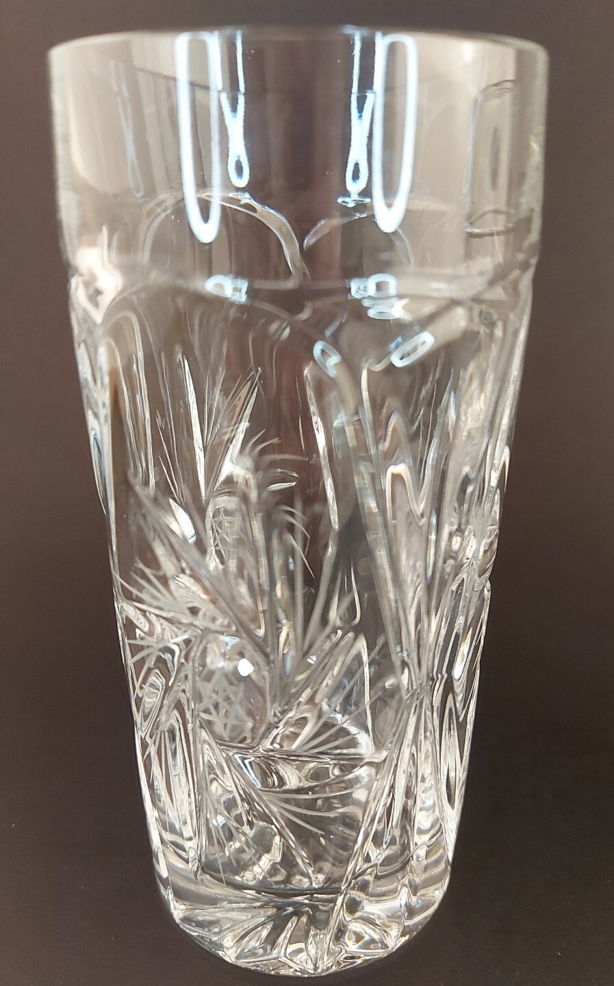 Hand Cut Lead Crystal Zajecar Yugoslavia Drinking Glasses X2