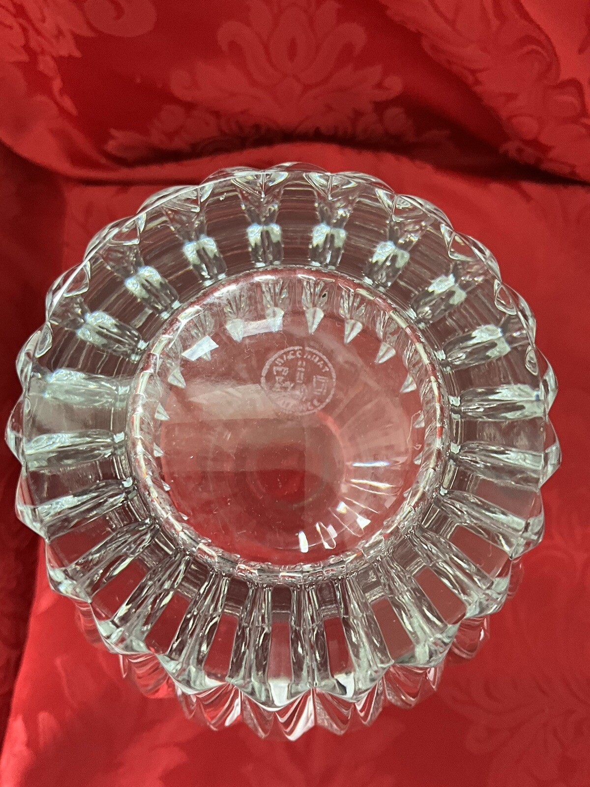 NEW FLAWLESS Exceptional BACCARAT France Art Glass GENEVIEVE Crystal FLOWER VASE