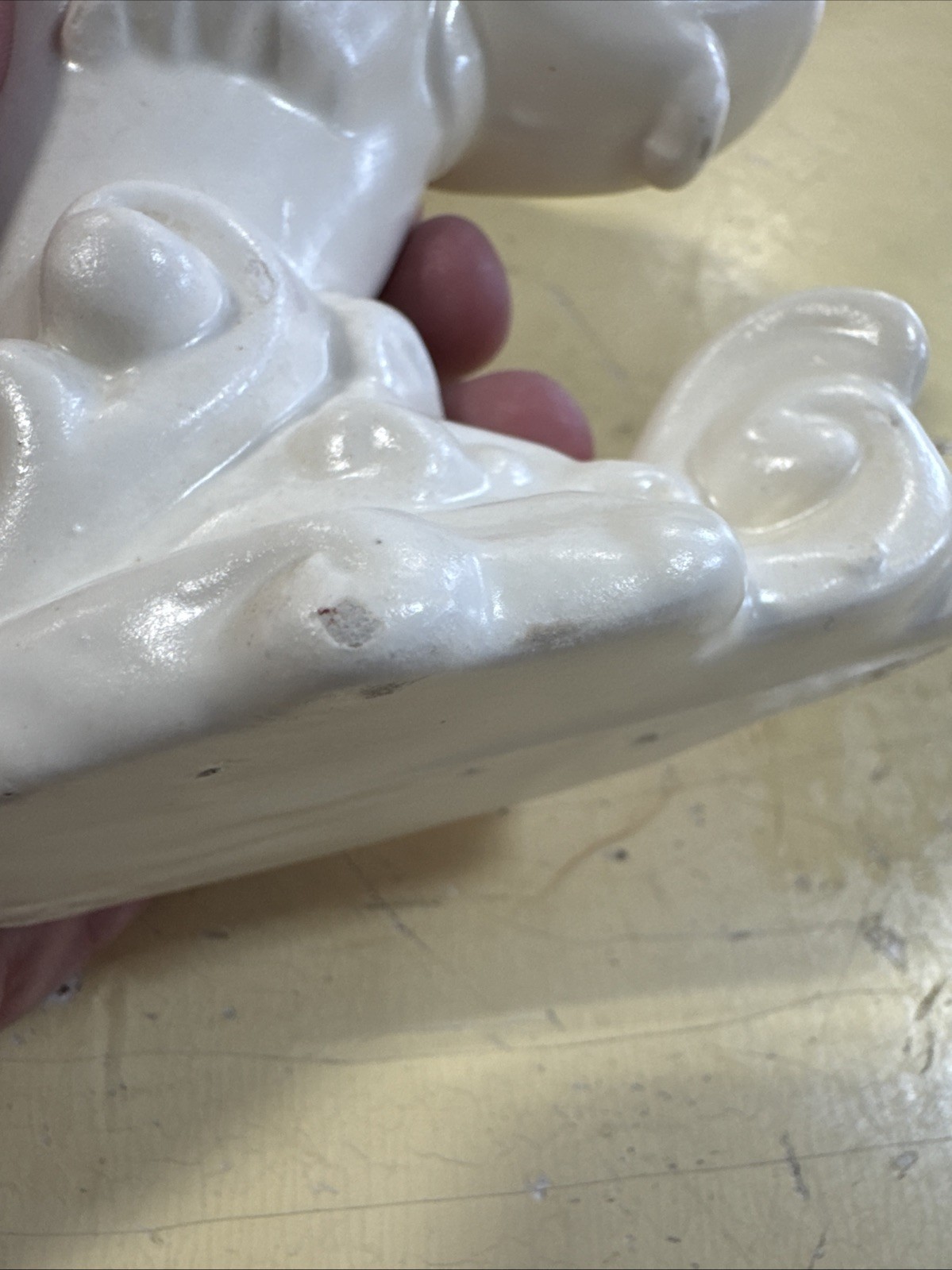 Haeger Pottery White Jumping Koi Fish Vase Planter