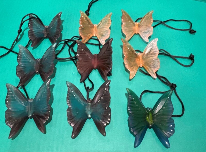 Daum Pate de Verre Crystal Butterfly Ornament (CHOICE OF ONE)