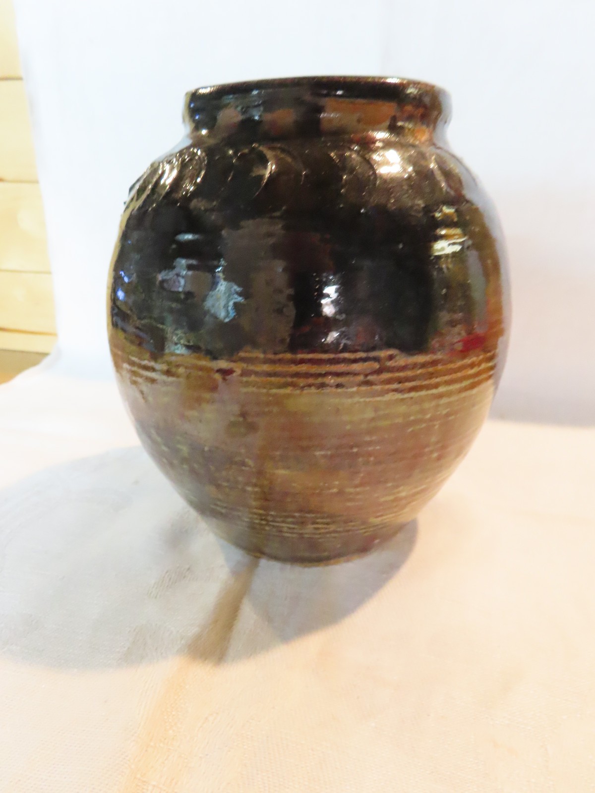 Art pottery vase signed by artist
