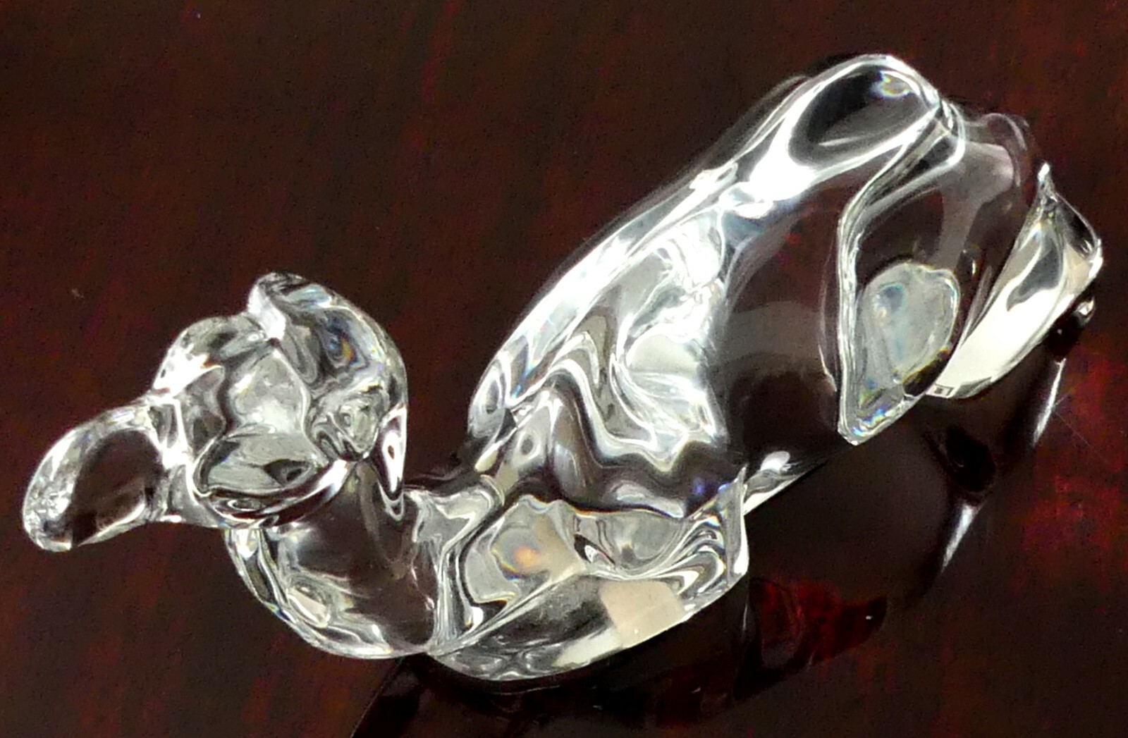 GORGEOUS VINTAGE BACCARAT FRANCE RESTING CRYSTAL DROMEDARY CAMEL FIGURINE DECOR