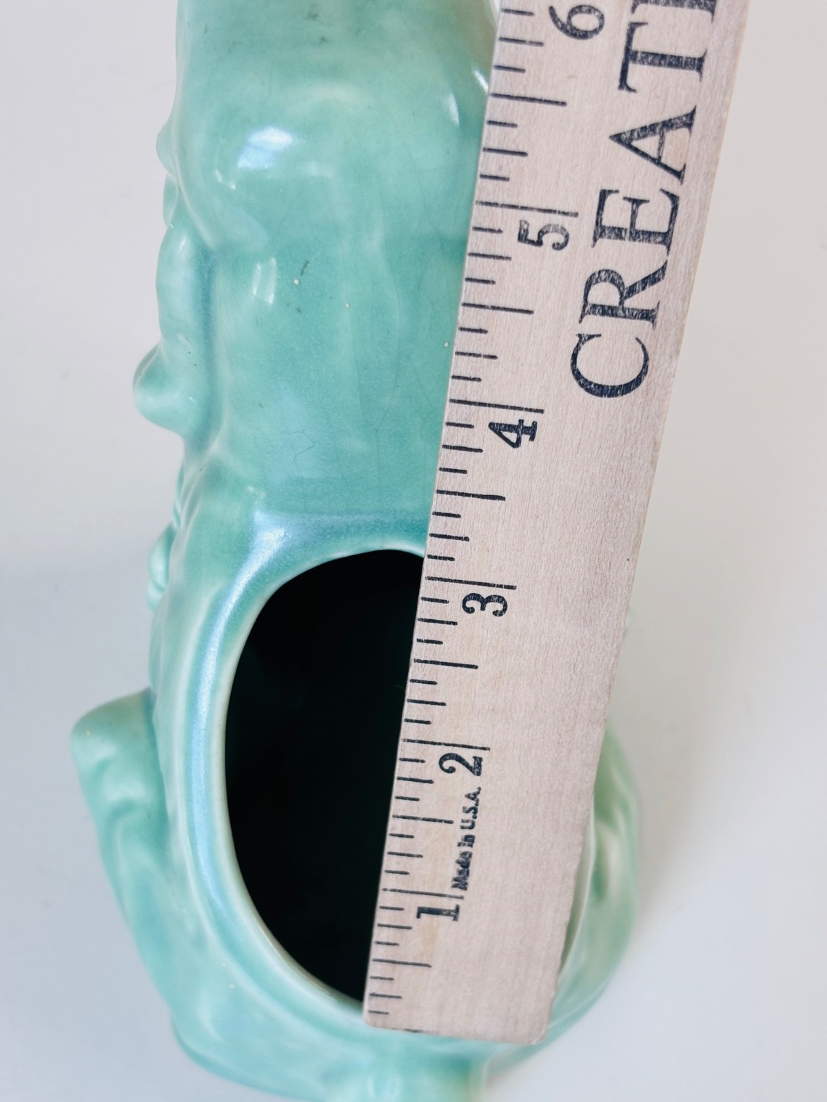 VTG 40’S SHAWNEE POTTERY COCKER SPANIEL DOG CERAMIC PLANTER POT JADEITE GREEN