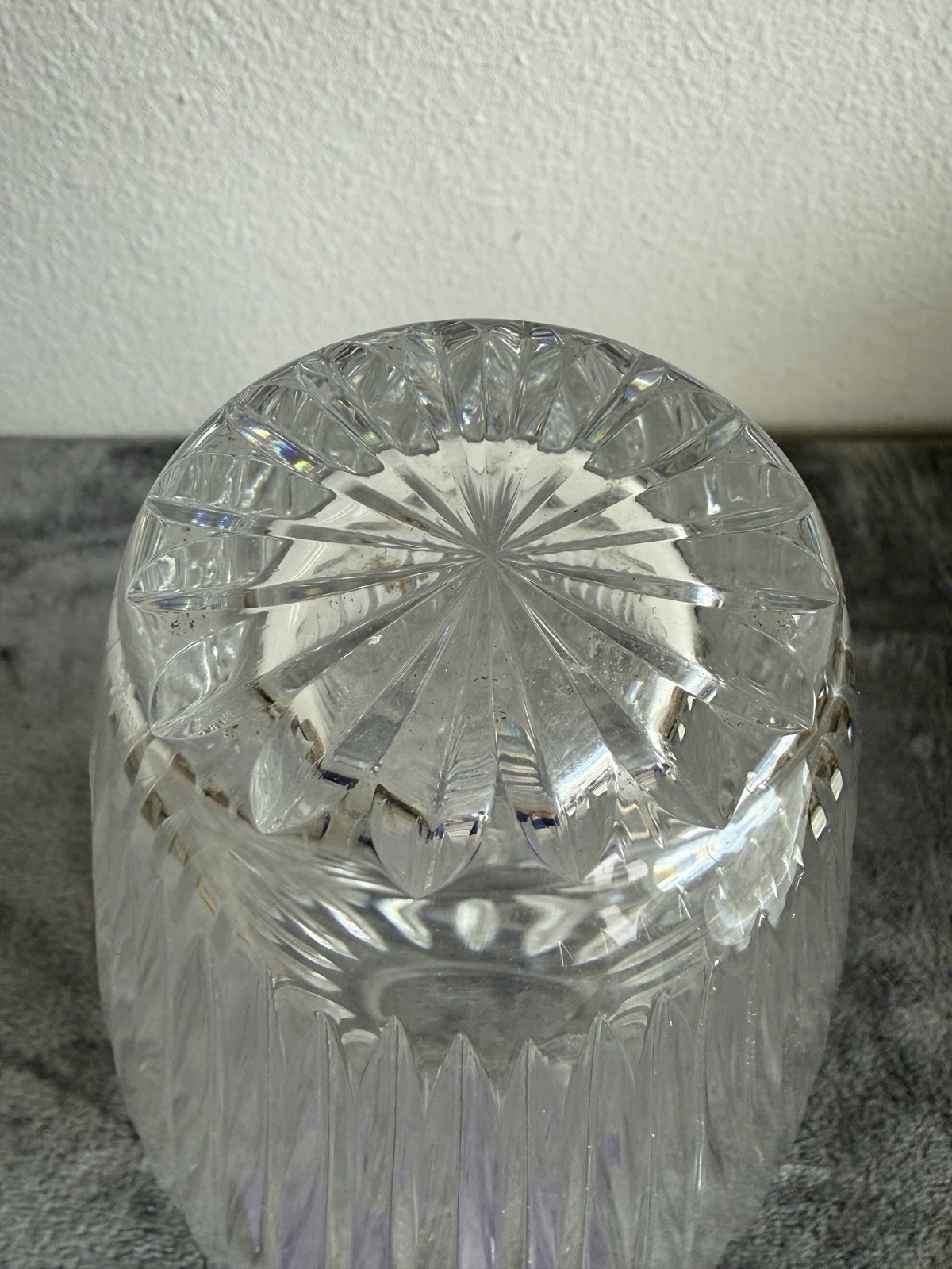 Marquis by Waterford Wyndmere Clear Crystal Vase with Cut Swirl Pattern 10 X 3