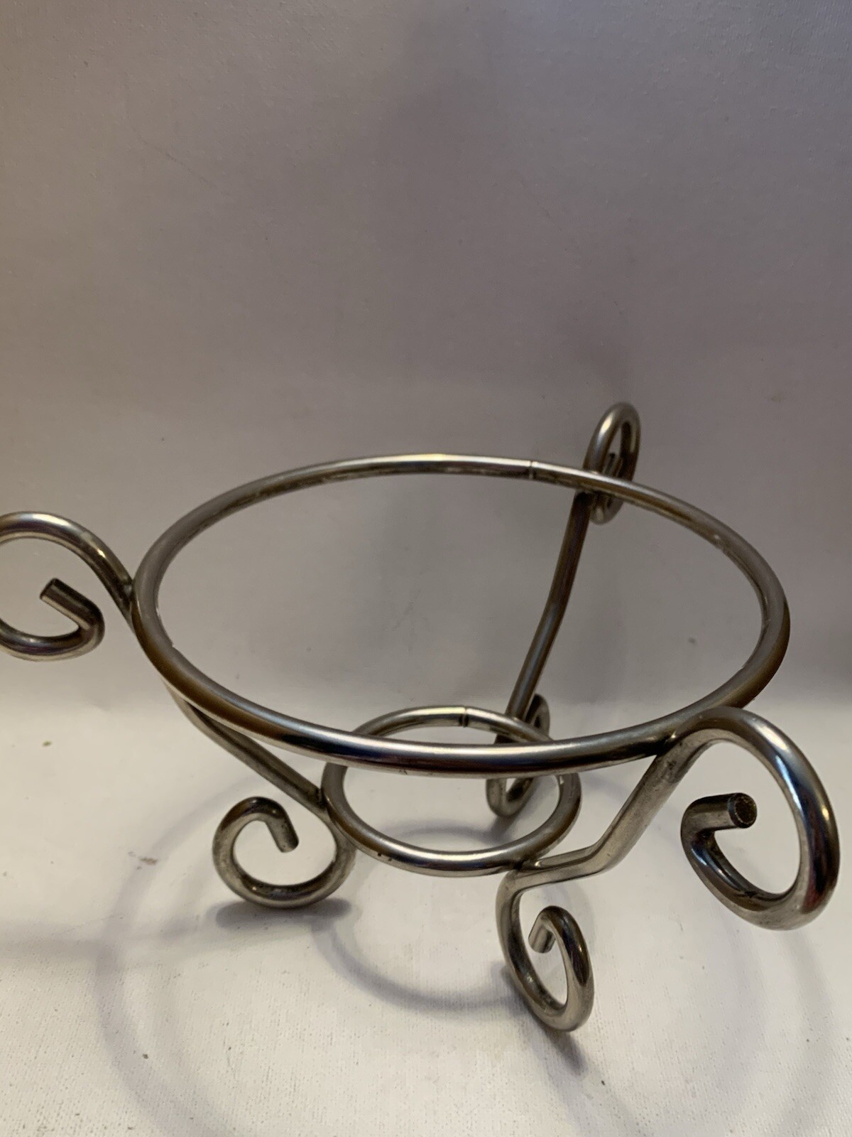 MIKASA CRYSTAL CLEAR SERVING BOWL WITH TIARA SILVER STAND SLOVENIA