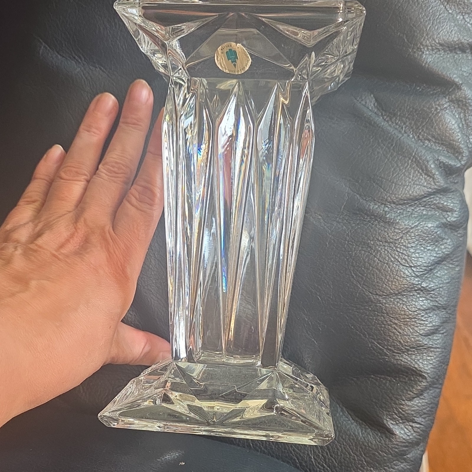 German Crystal Candlestick