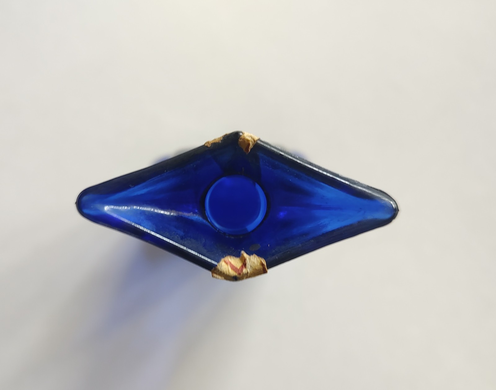 Cobalt Blue Italian Glass 1960s Mod Dep Bottle Decanter Carafe Flower Vase 7.5″